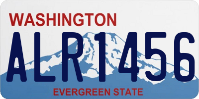 WA license plate ALR1456
