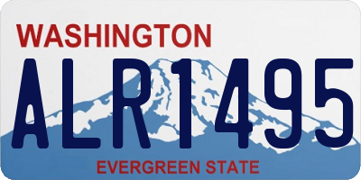 WA license plate ALR1495