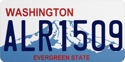 WA license plate ALR1509