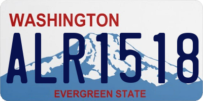 WA license plate ALR1518