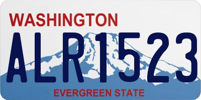 WA license plate ALR1523