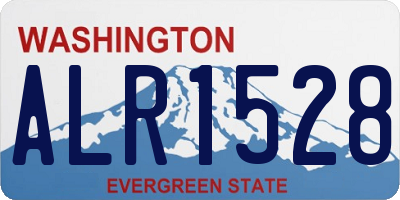 WA license plate ALR1528