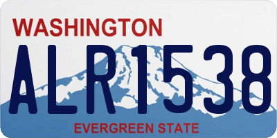 WA license plate ALR1538