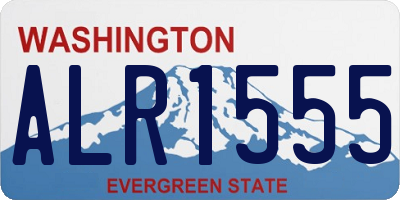 WA license plate ALR1555
