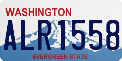 WA license plate ALR1558