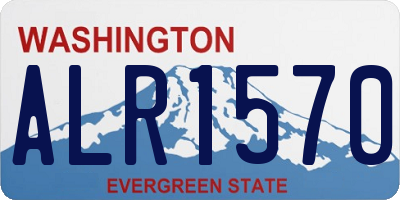 WA license plate ALR1570