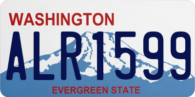 WA license plate ALR1599