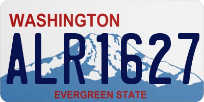 WA license plate ALR1627