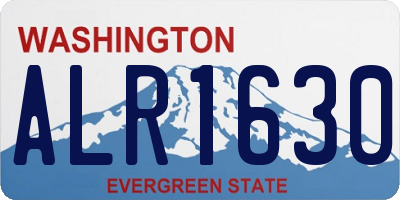 WA license plate ALR1630