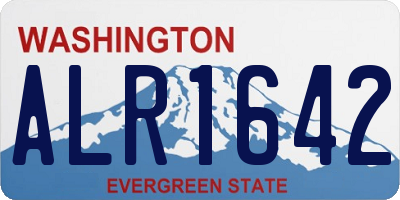 WA license plate ALR1642
