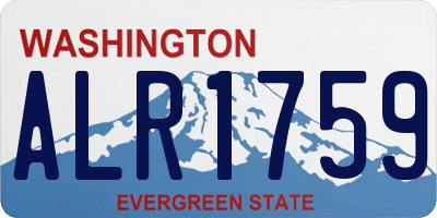 WA license plate ALR1759