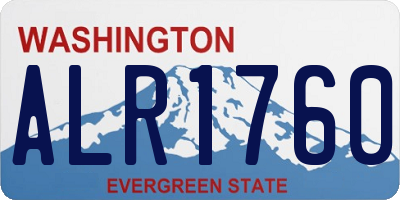 WA license plate ALR1760