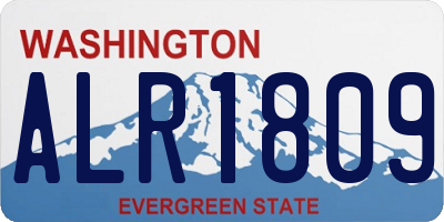 WA license plate ALR1809