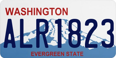 WA license plate ALR1823