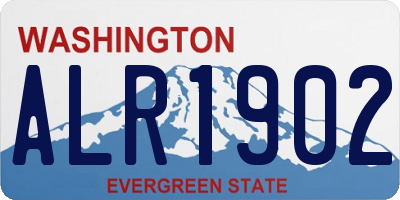WA license plate ALR1902