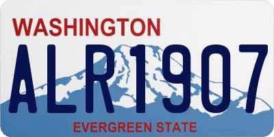 WA license plate ALR1907