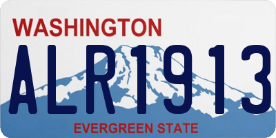 WA license plate ALR1913