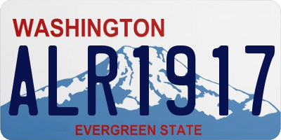 WA license plate ALR1917