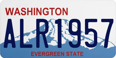 WA license plate ALR1957