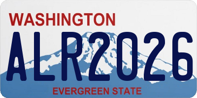WA license plate ALR2026