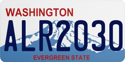 WA license plate ALR2030