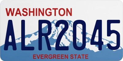 WA license plate ALR2045