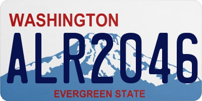 WA license plate ALR2046