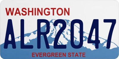 WA license plate ALR2047