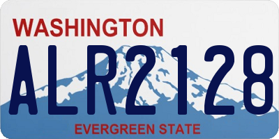 WA license plate ALR2128