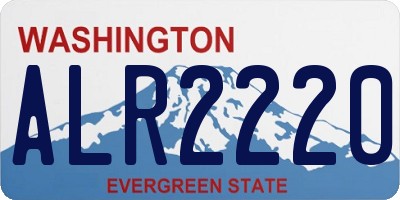 WA license plate ALR2220
