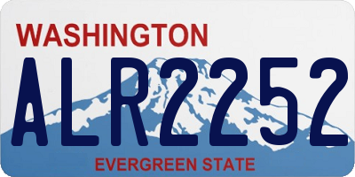 WA license plate ALR2252