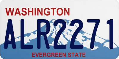 WA license plate ALR2271