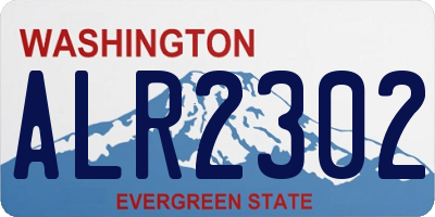 WA license plate ALR2302