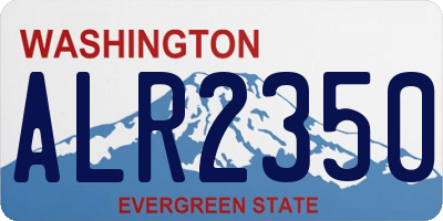 WA license plate ALR2350