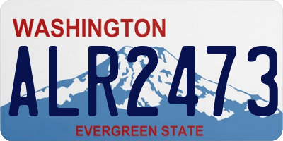 WA license plate ALR2473