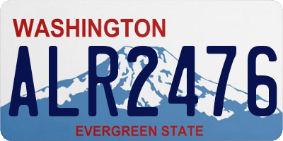 WA license plate ALR2476