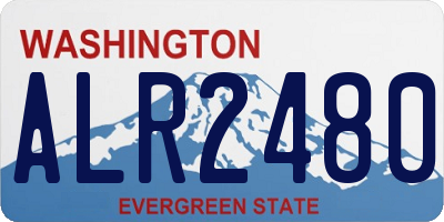 WA license plate ALR2480