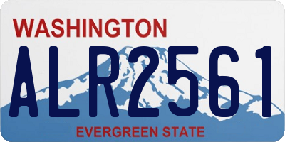 WA license plate ALR2561