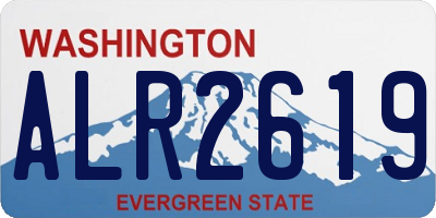 WA license plate ALR2619
