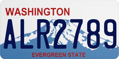 WA license plate ALR2789