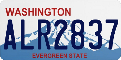WA license plate ALR2837