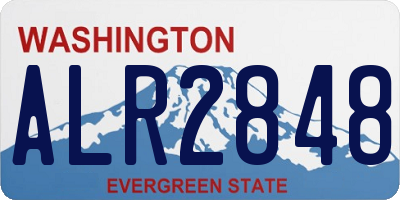 WA license plate ALR2848