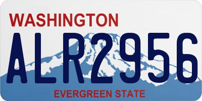 WA license plate ALR2956