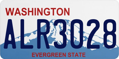 WA license plate ALR3028