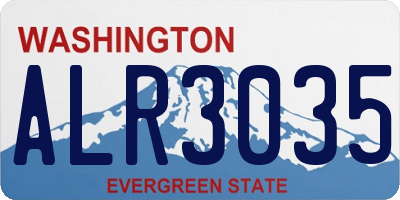 WA license plate ALR3035