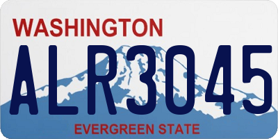 WA license plate ALR3045