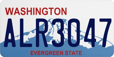 WA license plate ALR3047