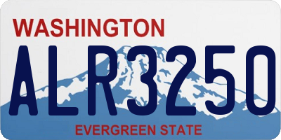 WA license plate ALR3250