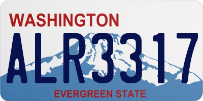 WA license plate ALR3317