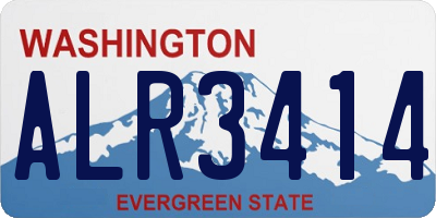 WA license plate ALR3414